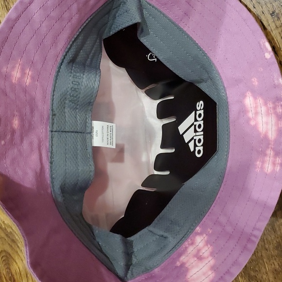 Womens Adidas lilac tie dye bucket hat - Picture 3 of 4